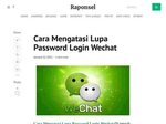 cara wechat lama login